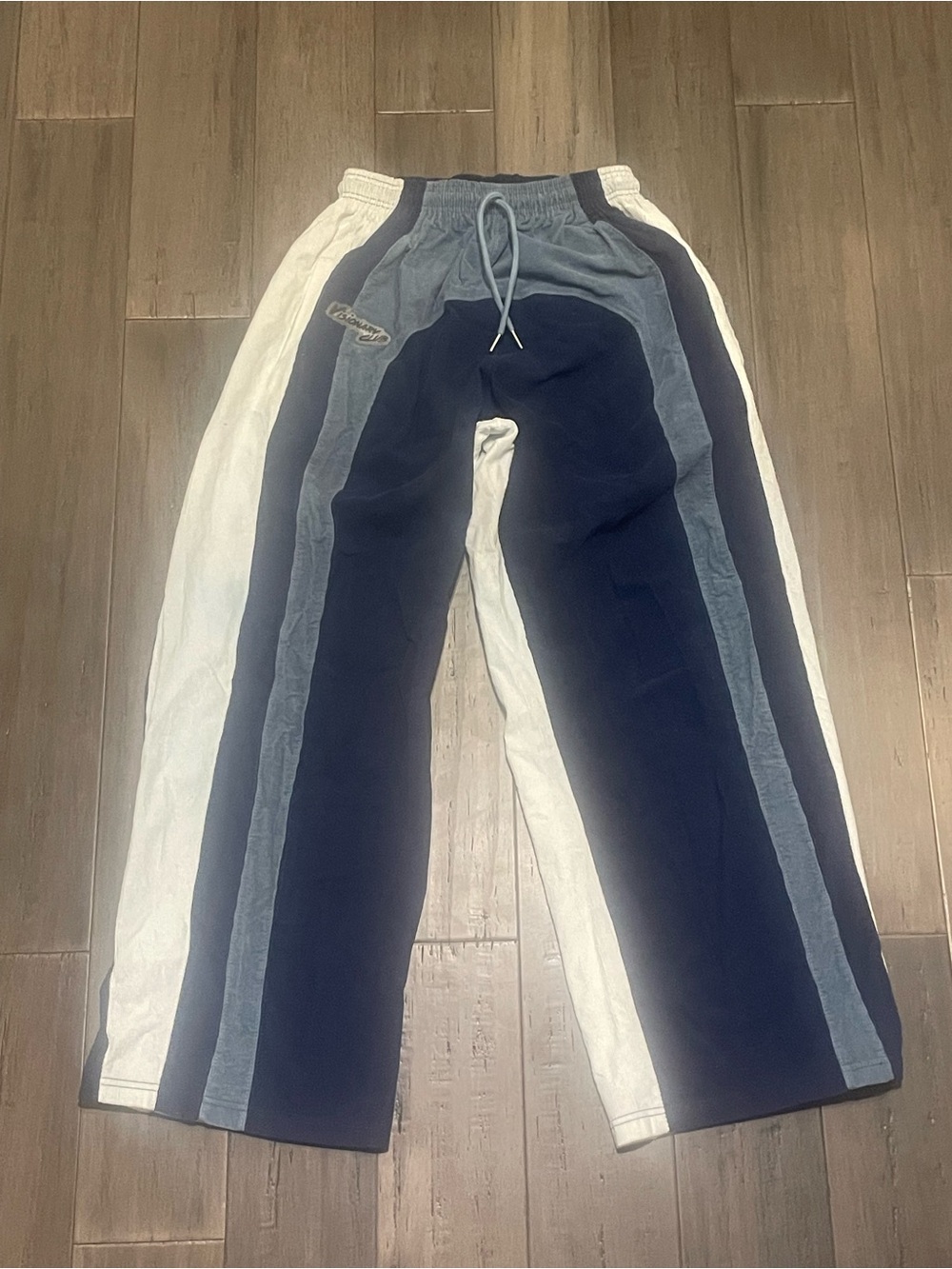 Visionary Club Radiant Aura Wide Leg Corduroy Sweats Pants Small Colorblock